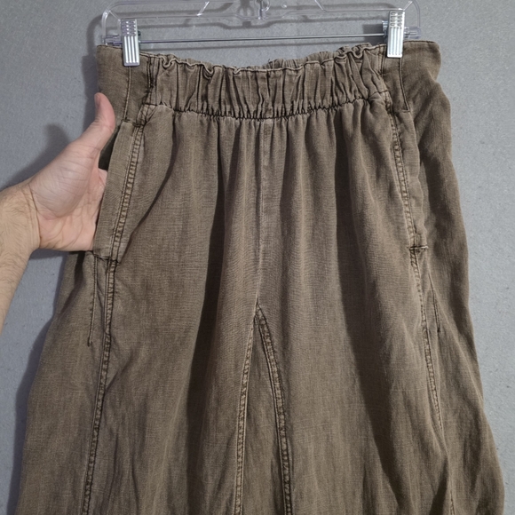 Free People Womens Days End Linen Pull On Pants Caiman OB2008799 Size Small - Picture 6 of 10